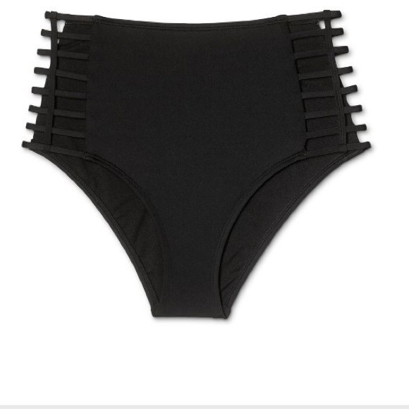 ⭐️ Sale ⭐️Mossimo Black High waisted Bikini Bottom - Picture 3 of 3